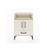 Arges Komodin 3 Raflı Tek Çekmeceli 2 Kapaklı 60x30x80 Aytaşı-Aytaşı
