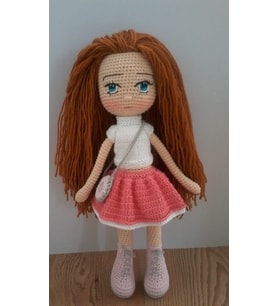 Kumral Bebek Amigurumi Organik Oyuncak