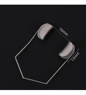 MikroTurCU Oftalmik Spekulum Tel Göz Açıcı Eğri 16mm Açıklık 13mm Oftalmolojik Cerrahi Eğitim Materyali