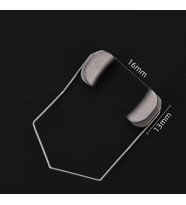 MikroTurCU Oftalmik Spekulum Tel Göz Açıcı Eğri 16mm Açıklık 13mm Oftalmolojik Cerrahi Eğitim Materyali