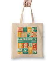 Dunder Mifflin Bez Çanta Uzun Saplı