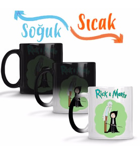 Rick & Morte Sihirli Kupa Bardak Porselen