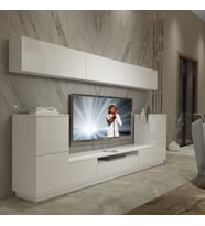 Decoraktiv Trendstyle 9S Slm Tv Ünitesi Tv Sehpası - Parlak Beyaz
