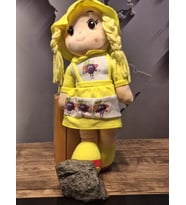 RENKLİ BEZ BEBEK SARI BÖĞÜRTLEN