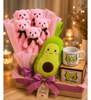 En Yakın Arkadaşa Hediye Seti Best Friends Kupa ve Avokado Peluş