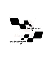 Şahin İçin Uyumlu Aksesuar Oto Yan Sport Kapı Altı Sticker Sag-Sol Set Siyah 30*11 Cm