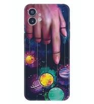 Nothing Phone 1 Kılıf Silikon Desen Özel Seri Finger planet 1740
