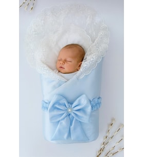 Kumru Kristal Kız Bebek Kundağı Unisex Bebek Dış Battaniyesi Hastane Çıkışı