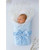 Kumru Kristal Kız Bebek Kundağı Unisex Bebek Dış Battaniyesi Hastane Çıkışı