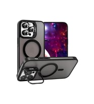 iPhone 16 Pro 6.3'' StandGuard MagSafe Kılıf + Lens Koruma Mat Siyah