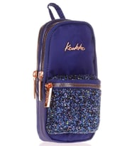 Kaukko Bright Lacivert Taşlı Junior Bag Çanta Şekilli Kalem Çantası