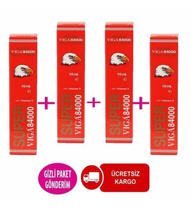 4 KUTU VİGA 84000 GECİKTİRİCİ KREM - ÜCRETSİZ VE GİZLİ KARGO %100 ORJİNAL ÜRÜN