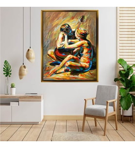 Altın  Çerçeveli tablo n1091
