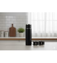 Paslanmaz Çelik 3 Bardaklı Termos 500ml