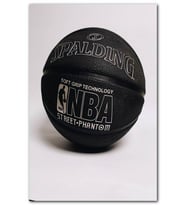 Cakatablo  Spalding Siyah NBA Basketbol Topu MDF Tablo