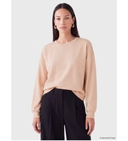 LC WAIKIKI Kahverengi Oversize Soft Touch Kadın Sweatshirt