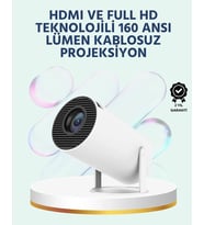 160 Ansı Lümen Parlaklığa Sahip Geniş Ekran Projeksiyon