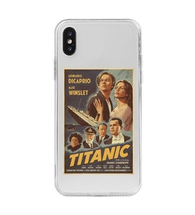 Iphone XS MAX Uyumlu Titanic Tasarımlı Şeffaf Telefon Kılıfı