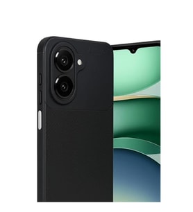 Coverzone Xiaomi Redmi A5 4G ile Uyumlu Silikon K?l?f TPU Negro Silikon Ultra Slim Fit K?l?f ?le Uyumlu Karbon Delux k?l?f Siyah