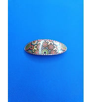 Bakır Saç Tokası, Saf Bakır Usta İşi El Yapımı Şık Tasarım, (Çiçek Desenli )