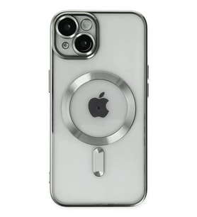 iPhone 14 Kılıf Kross Magneticsafe Kapak - Gümüş