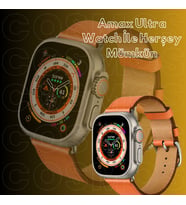 QASUL  Amax Ultra Akıllı Saat 2.05 Inç Serisi 8 Kadın Erkek Bluetooth Çağrı Model 49mm Vidalı