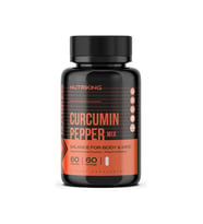 Nutriking Curcumin Pepper Mix – 60 Kapsül  Zerdeçal Ekstraktı & Karabiber  Yüksek Emilim  Antioksidan Destek