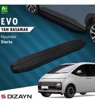 S-Dizayn Hyundai Staria Evo Siyah Yan Basamak 233 Cm 2021 Üzeri A+ Kalite