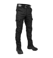 Siyah Likralı Outdoor Gabardin Kargo Pantolon