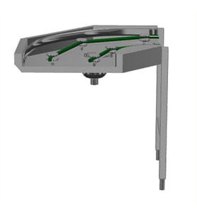 Electrolux Professional Sepetler İçin Kordonlu Konveyör, Kavisli - 90° HSBCC90C