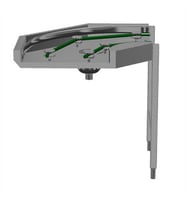 Electrolux Professional Sepetler İçin Kordonlu Konveyör, Kavisli - 90° HSBCC90C