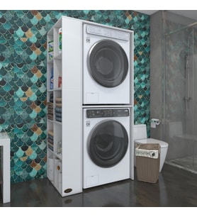 Kenzlife çamaşır-kurutma makinesi dolabı bolodenkamdf sol byz 180*090*60 % 100 mdf full mdf banyo kapaksız arkalıksız (Karışık)