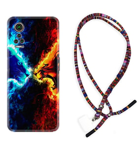 General Mobile GM 21 Pro GM 22 Pro Plus Kılıf Boyun Asklı Rasta Silikon Red Blue Leon 1714