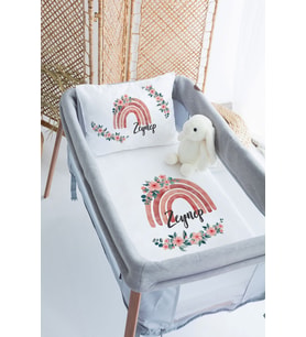 %100 Delux Pamuk Isme Özel 70x120 Park Yatak Nevresim Takımı