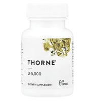 Thorne, D-5,000, 60 Capsules (125 mcg per Capsule). (Renksiz)