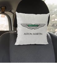 BK Gift Aston Martin Tasarımlı Kare Araç Koltuk Yastığı-1