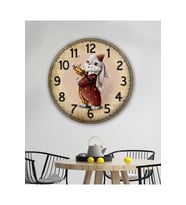 bilge Tasarım retro Duvar Saati 40 x 40 CM (Karışık)