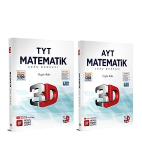 3D TYT ve AYT Matematik Seti 2 Kitap