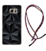 Samsung S7 Edge S20 Fe Plus Ultra S21 S22 Kılıf Boyun Asklı Rasta Silikon Prizmalar 1782