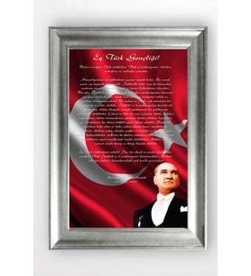 Gümüş Çerçeveli Atatürk Tablo a689