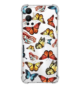 PrintiFy İnfinix Hot 12 Uyumlu Water Color 2 Baskılı Şeffaf Köşe Korumalı Antişok Kılıf
