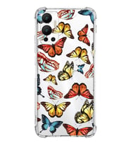 PrintiFy İnfinix Hot 12 Uyumlu Water Color 2 Baskılı Şeffaf Köşe Korumalı Antişok Kılıf