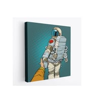 Uzaya Giden Astronot Kanvas Tablo-5073