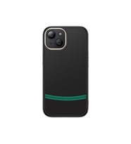 Lexroo iPhone 14 Kılıf M-safe Şarj Özellikli Karbon Fiber Görünümlü Antina Kılıf - Siyah-Yeşil
