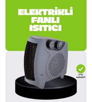 Güvenli Elektrikli Fanlı Isıtıcı Termostatlı Hızlı Isıtma