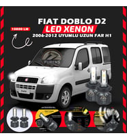 Fiat Doblo D2 2006-2012 Uzun Far Uyumlu Şimşek Etkili Led Xenon Premium Series H1