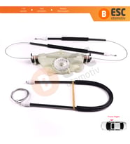 Skoda Fabia MK1 1999-2008 4/5 Kapı Praktik Van 6Y0837656 İçin Manuel Ön Sağ Kapı Cam Kriko Tamir Seti