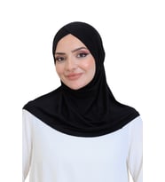 Kadın Hazır Türban Çapraz Tek Parça Pratik Namaz Başörtüsü