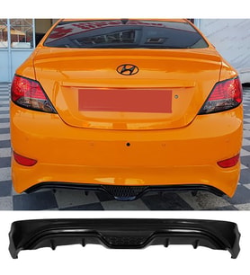 Hyundai Accent Blue Arka Ek Plastik Siyah Difüzör 2010-2018 Arka-bodykit-ek-karlık