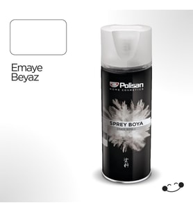 Polisan Özel Amaçlı Emaye Beyaz Sprey Boya 400 ml